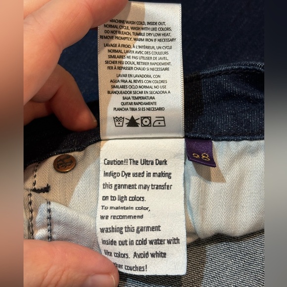 RICH & Skinny Dark Denim Flare Boot Cut Jeans Sz 28 - Picture 7 of 7